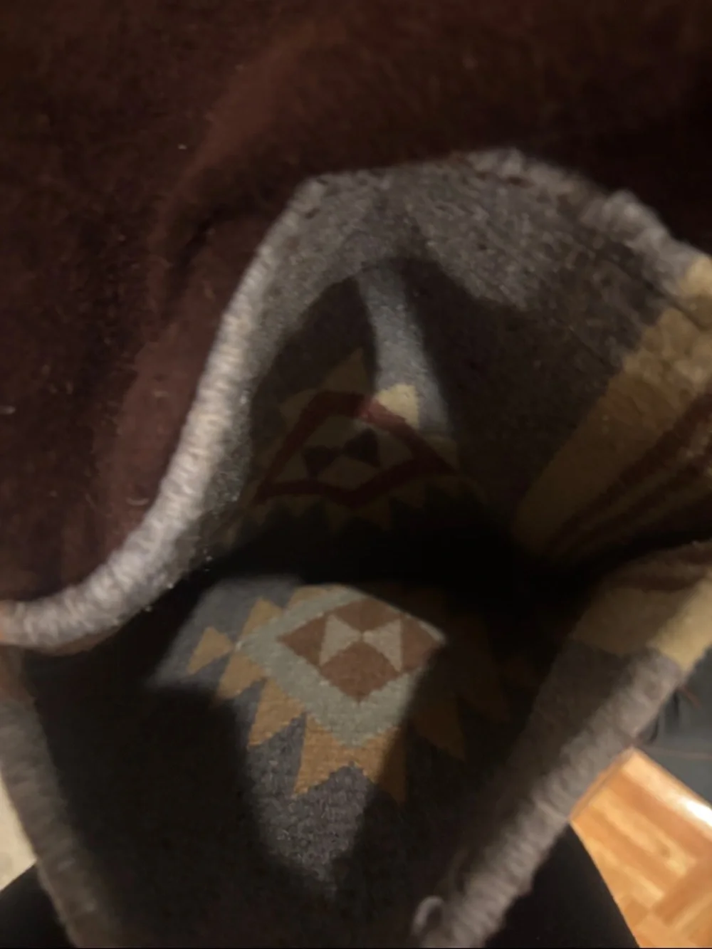 Boho Fringe Shoulder Bag in Brown and Tan - Picture 3 of 4